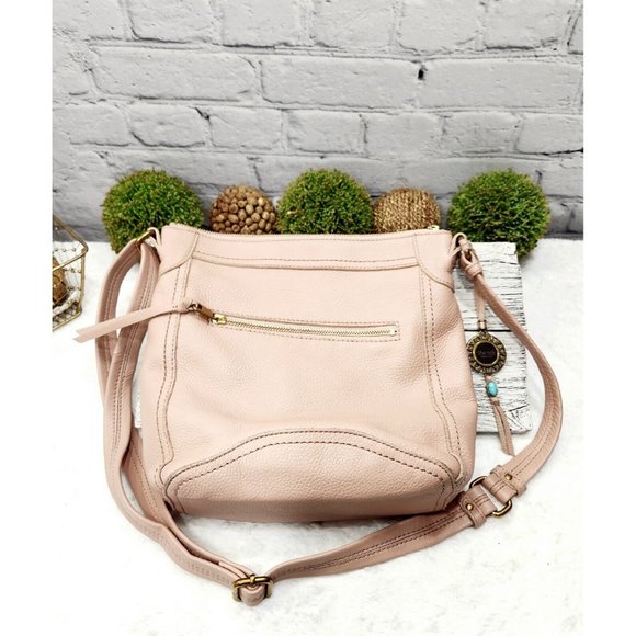 The Sak Bags The Sak Collective Tahoe Leather Crossbody Blush Pink