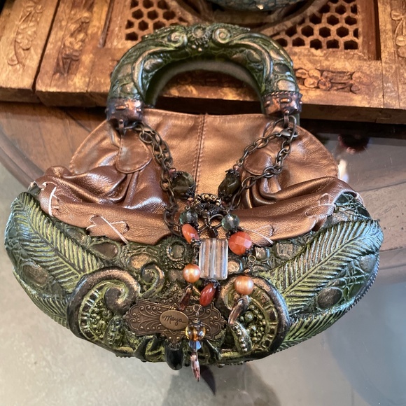 Maya Evangelista Bags Vintage Maya Evangelista Leather And Resin