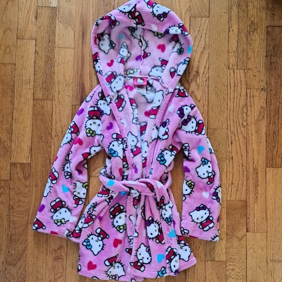 Hello Kitty Pajamas Hello Kitty Kids Bathrobe Sz 5 Poshmark