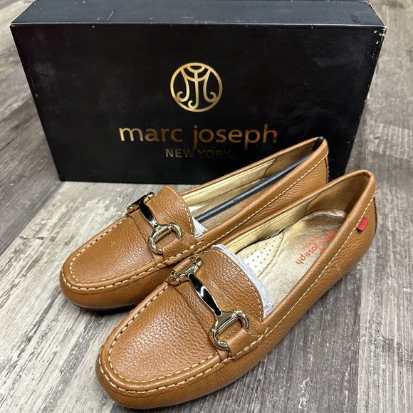 Marc Joseph Shoes Marc Joseph Womens Sz 6 Grand St Tan Grainy Golf