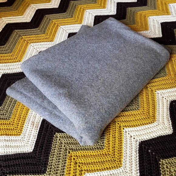 L.L. Bean Bedding Ll Bean Wool Blanket Grey Freeport Maine Twin