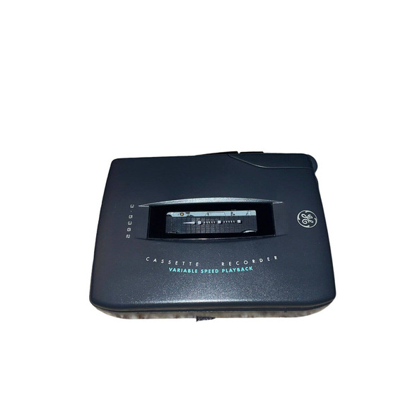 GE Portable Audio & Video General Electric Variable Speed Playback Cassette Recorder Black