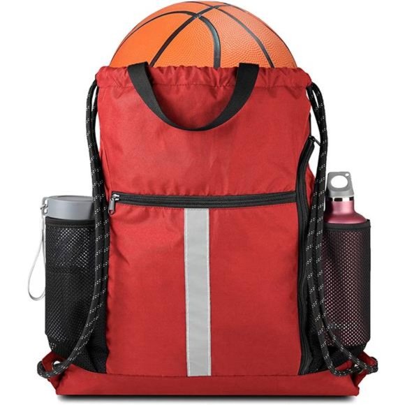 Bags Drawstring Backpack Sports Gym Bag Red Poshmark