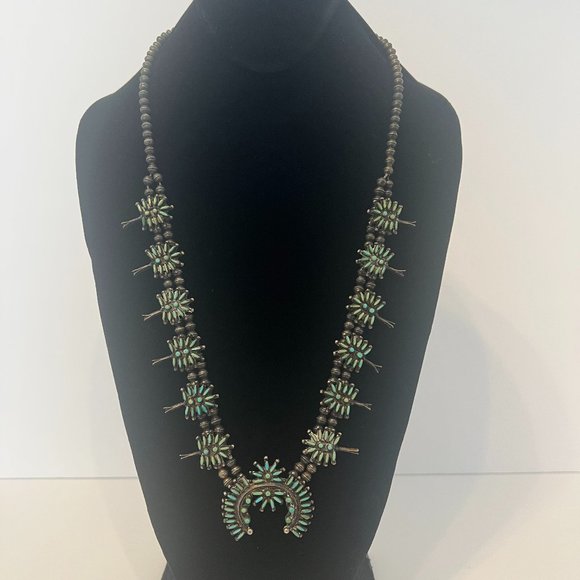 Vintage Native American Jewelry Jewelry Vintage Petit Point Squash