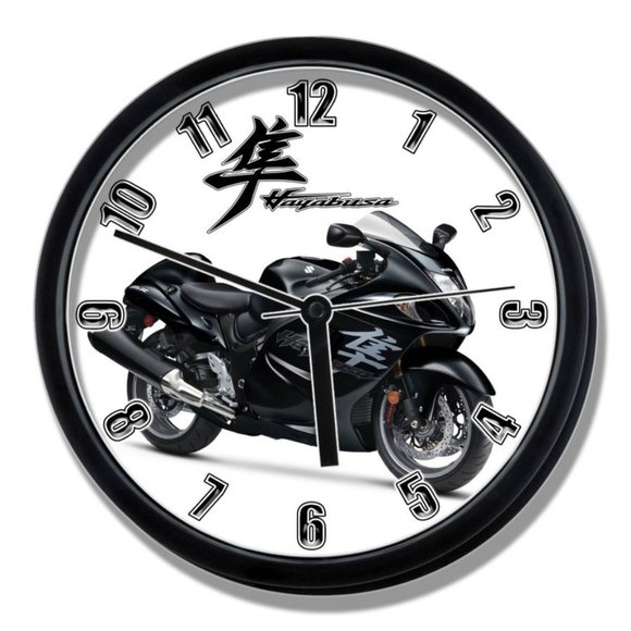 Clock Wall Decor Suzuki Hayabusa Black Clock New Poshmark