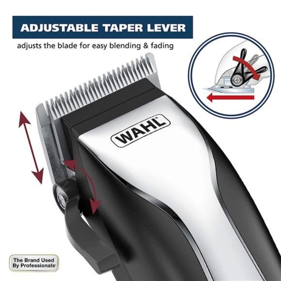 Grooming Home Haircutting Corded Clipper Kit With Adjustable Taper