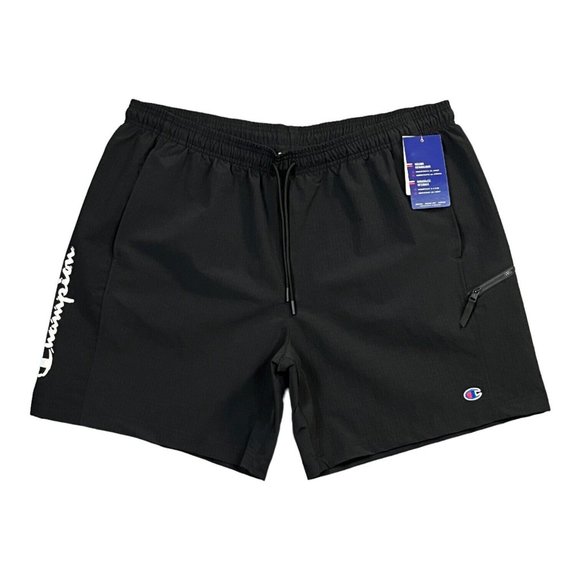 Champion Shorts Champion Mens Nylon Shorts Size Xl Black Water