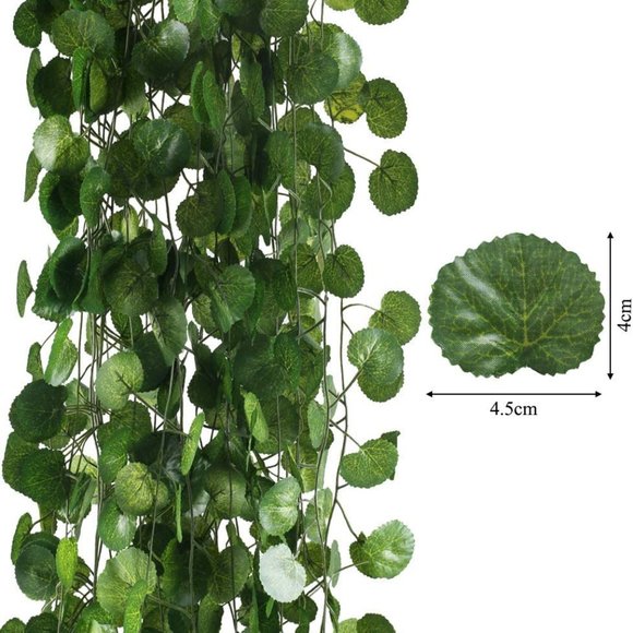 Wall Decor 5 Packs 84 Feet Artificial Fake Hanging Vines Plant Faux Silk Green Poshmark