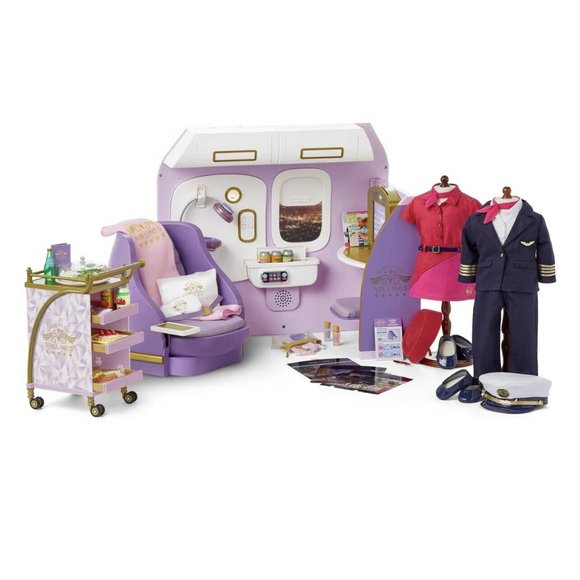 American Girl Toys American Girl Doll Airplane Set With Pilot
