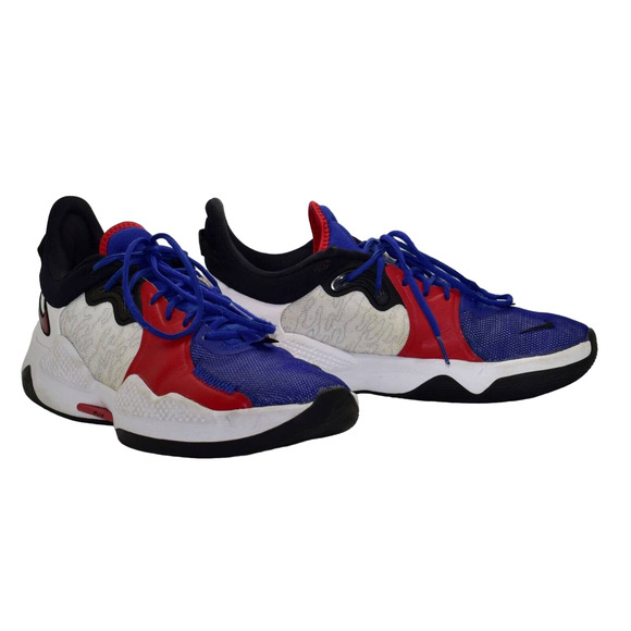 Nike Shoes B2 Auth Niike Pg 5 Paul White Red Blue Basketball