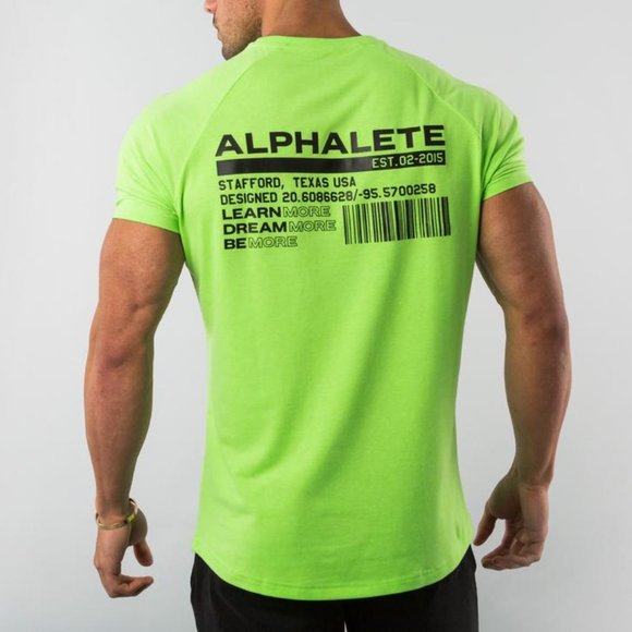 Alphalete Shirts Alphalete Performance Tee Neon Poshmark