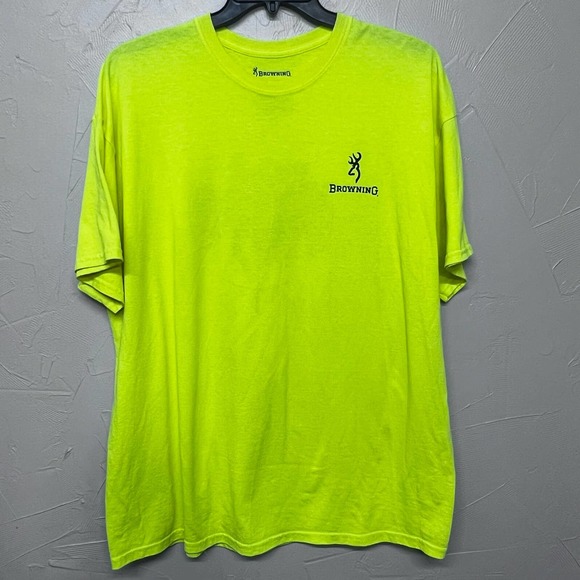 Browning Shirts Browning Mens 2xl Lime Green Tshirt Great Condition Poshmark