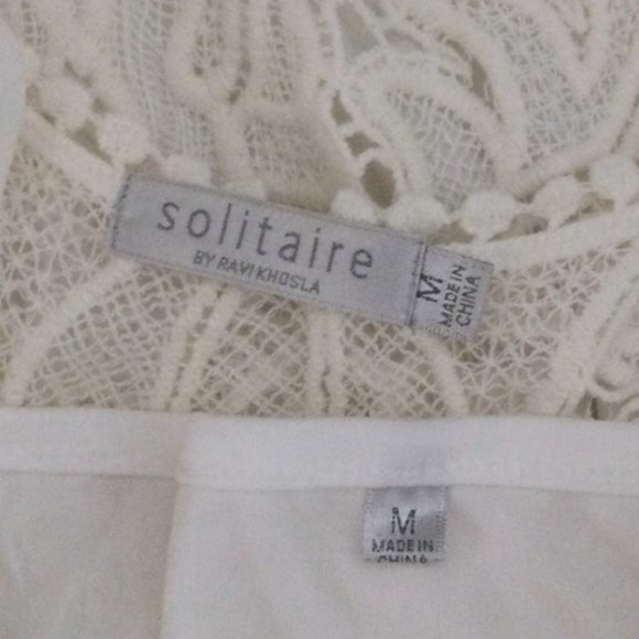 SOLITAIRE by Ravi Khosla Dresses Solitaire By Ravi Khosla White