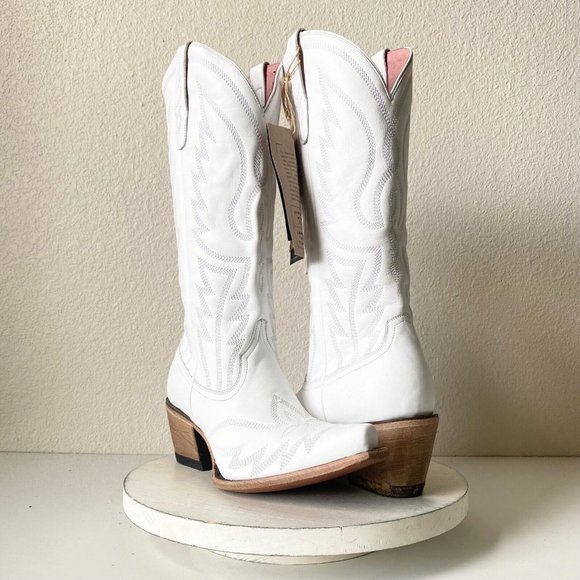 Lane Shoes Junk Gypsy Lane Nighthawk Western Boots 95 White Cowboy
