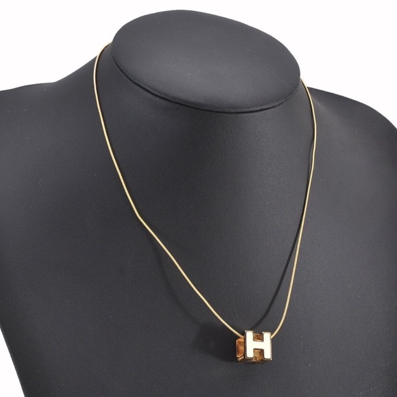 Hermes Jewelry Hermes Cage De Ash H Cube Pendant Whitegold Necklace Poshmark