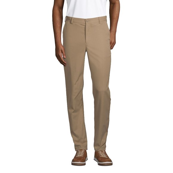 Lands' End Pants Lands End Mens Active Chino Pants Khaki M4 Nwt