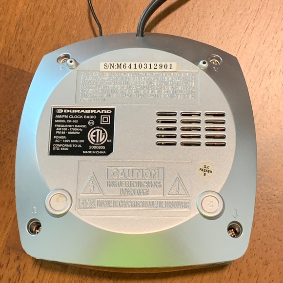 Durabrand Other Durabrand Cr52 Amfm Alarm Clock Radio Used Poshmark