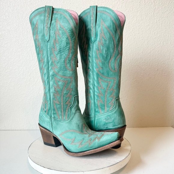 Lane Shoes New Junk Gypsy Lane Nighthawk Boot 95 Turquoise Cowboy
