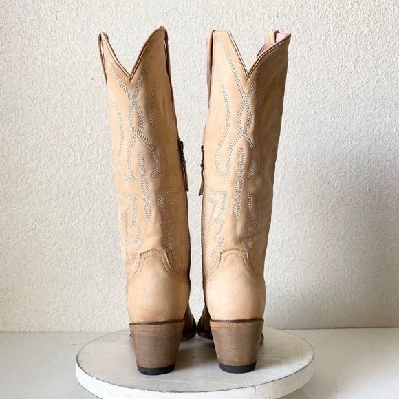 Lane Shoes New Junk Gypsy By Lane Nighthawk Western Boots Sz 8 Bone