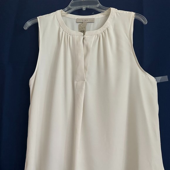LOFT Tops Nwt Loft Cream Color Tank Top Loft Poshmark