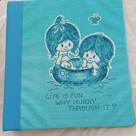 Office Vintage 197s Km Company 3ring Binder Cute Children Poshmark