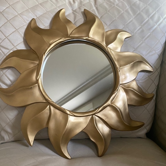 Pier 1 Wall Decor Pier Imports Wall Gold Sun Mirror Home Decoration 155 Diameter Poshmark