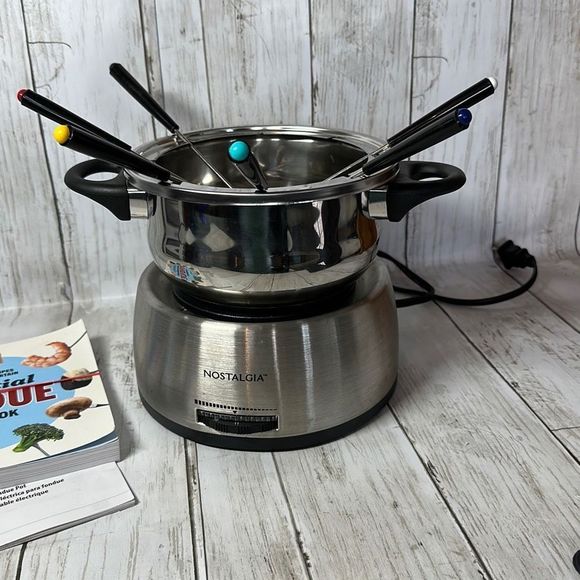 Nostalgia | Dining | Nostalgiafondue Fps20 Stainless Steel Chocolate