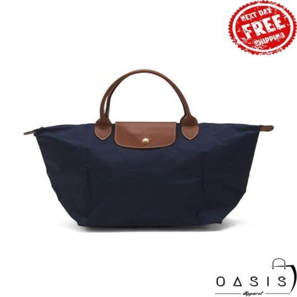 Longchamp Bags Longchamp Le Pliage Top Handle Canvas Tote Womens