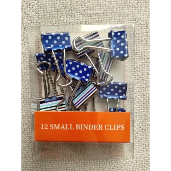 CVS Office Cvs 2 Small Binder Clips Blue Unique Design School