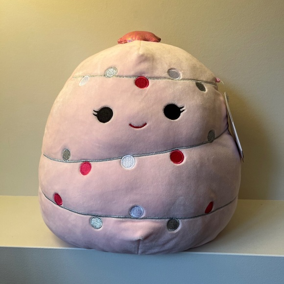Squishmallows Toys Nwt The Pink Christmas Tree Squishmallow