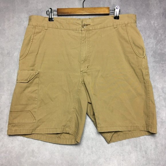 Orvis Shorts Orvis Mens Trout Bum Cargo Shorts Size 36 Brown Cotton
