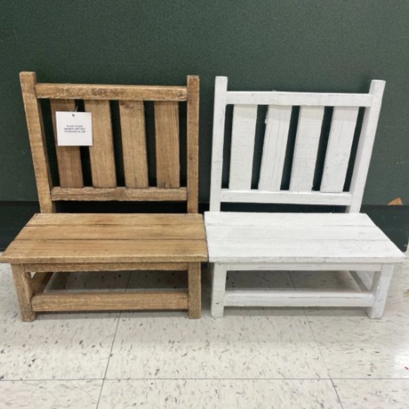 Hobby Lobby Accents Hobby Lobby Bench Plant Stand White Wood One