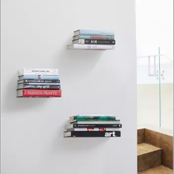 Umbra Wall Decor New Umbra Invisible Floating Bookshelf 3pc Set