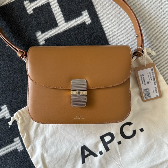 A.P.C. Bags Authentic Apc Grace Small Bag In Honey Brown Gold Silver Hardware Poshmark