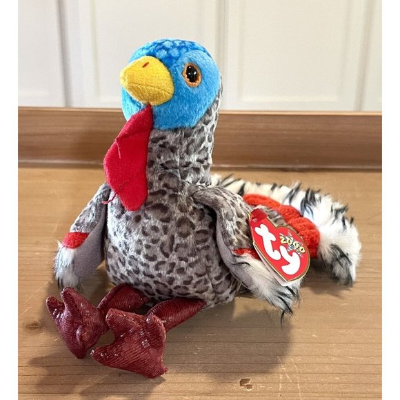 Ty Toys Ty Original Beanie Baby 5 Lurkey The Turkey Plush 200 Heart