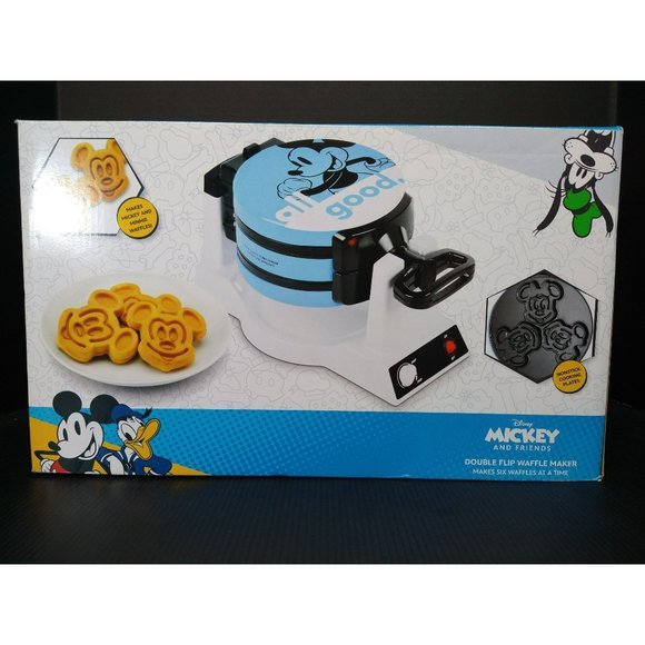 intertek Kitchen Disney Mickey And Minnie Mouse Double Flip Waffle Maker New In Box Poshmark