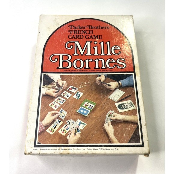 Parker Brothers Games Mille Bornes Parker Brothers French Card Game