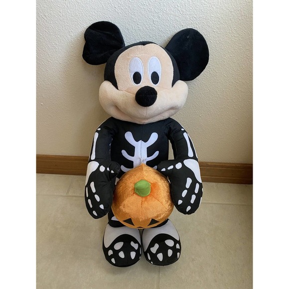Disney Holiday Mickey Mouse Halloween Skeleton Porch Greeter Decor