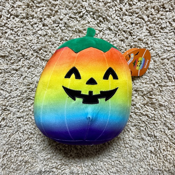 Squishmallows Toys Nwt 8 Halloween Staley Rainbow Pumpkin Original