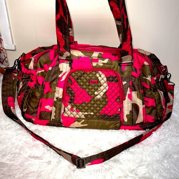 lug Bags Lug Propeller Pink Green Camouflage Duffle Bag Poshmark