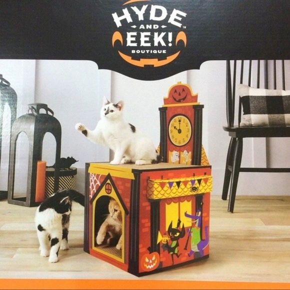Target Cat Halloween Clock Tower Cat Scratcher New In Original Box