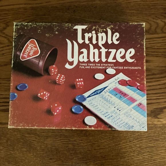 yahtzee Games Vtg975 Tripleyahtzee Dice Game Es Lowe Retro Bonus