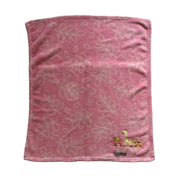 Blankets & Beyond Bedding Blankets And Beyond Pink Leaves Animal