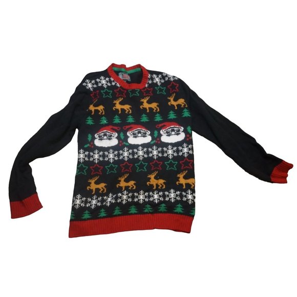 Ugly Christmas Sweater Sweaters Ugly Christmas Sweater Mens Size Xxl Santa Reindeer Stars