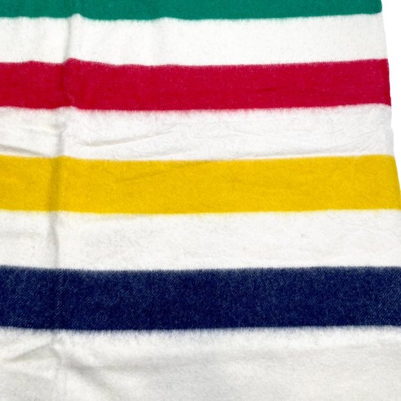 HBC Bedding Hbc Hudsons Bay Multistripe Point Wool Blanket Queen