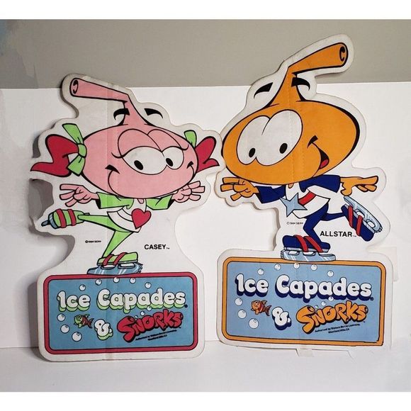 Toys Pairice Capades Snorks 1984 Vintage Pennant Flag Snorkels