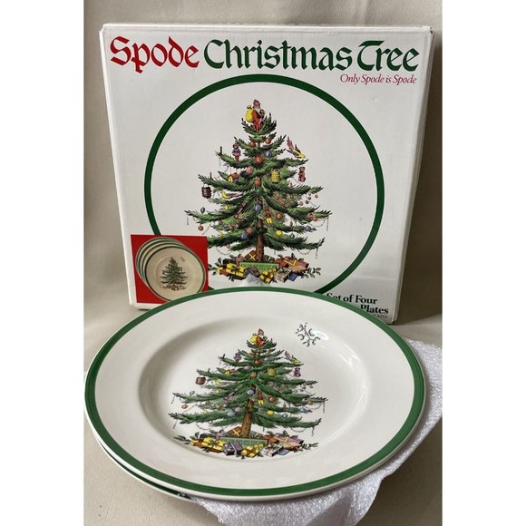 Spode Holiday Spode Christmas Tree Dinner Plates Set Of 2 Inch