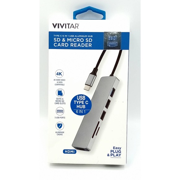 Vivitar Computers, Laptops & Parts Vivitar 6in Sd And Micro Sd Card