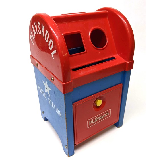 Playskool Toys Vintage Playskool Childrens Toy Mailbox Circa 96s70s