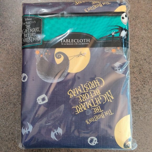 Disney Dining The Nightmare Before Christmas Tablecloth 7 Round